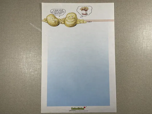 Papel de carta antigo - Coleção Saladinha