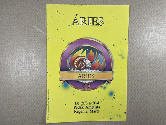 Papel de carta antigo - Coleção Signos - Áries