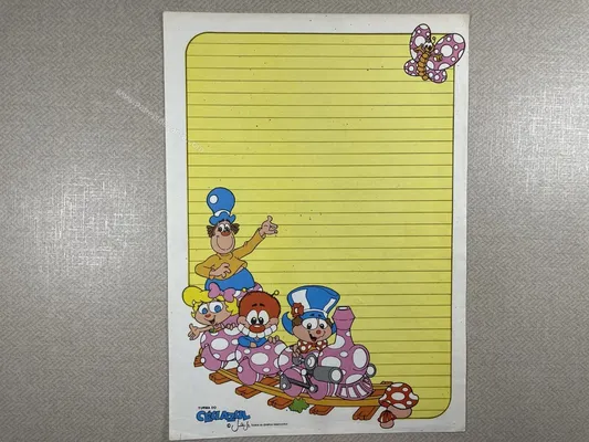 Papel de carta antigo - Turma do Céu Azul - 02