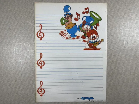 Papel de carta antigo - Turma do Céu Azul - 03