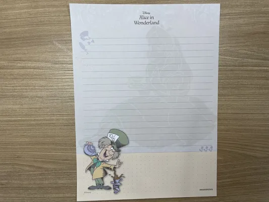Papel de carta da Alice in Wonderland 53
