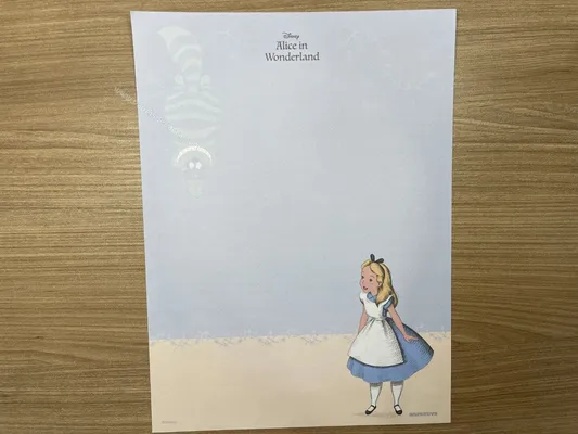 Papel de carta da Alice in Wonderland 54