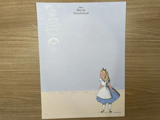Papel de carta da Alice in Wonderland 57