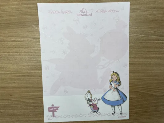 Papel de carta da Alice in Wonderland 58