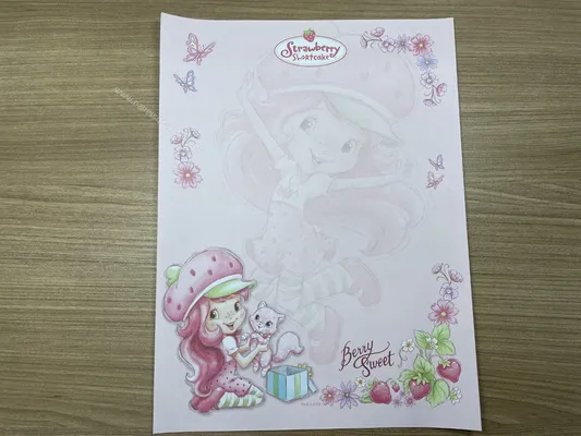 Papel de carta da Moranguinho 119