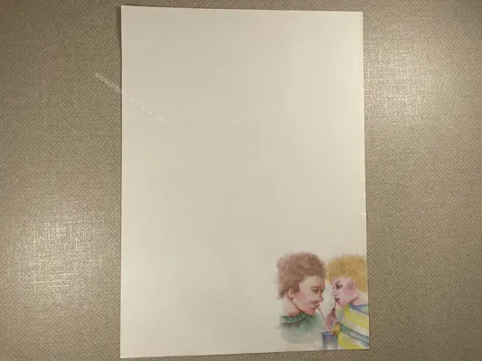 Papel de carta Menininhas - 1825