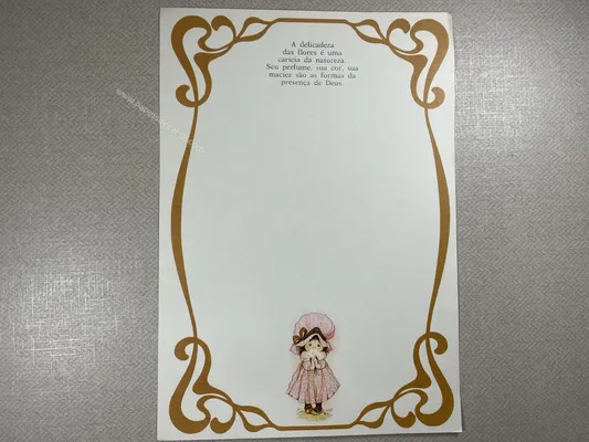 Papel de carta Menininhas - 1840