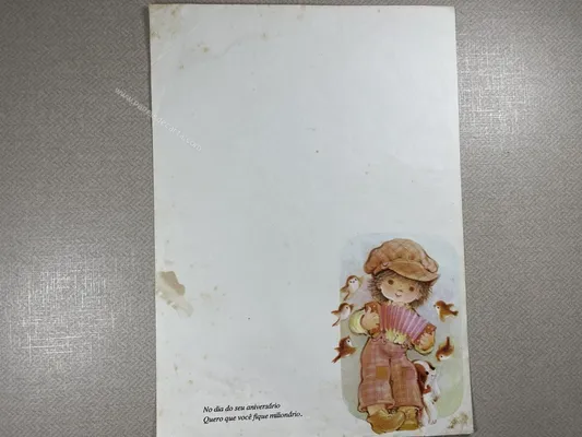 Papel de carta Menininhas - 1847