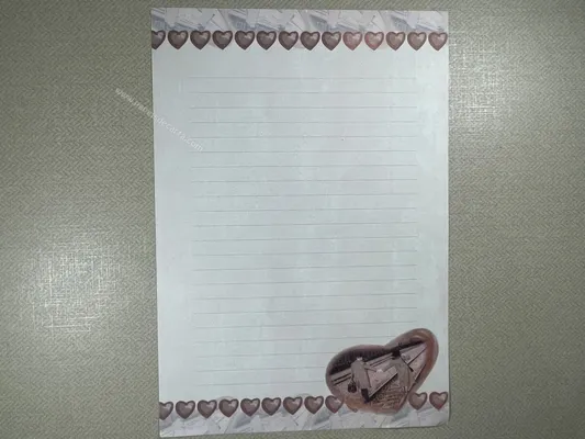 Papel de carta Menininhas - 1868