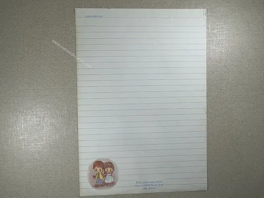 Papel de carta Menininhas - 1870