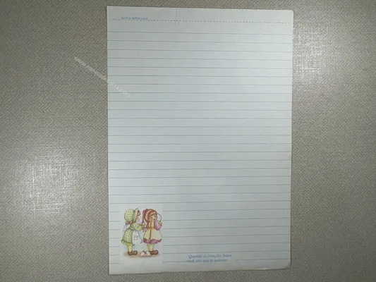 Papel de carta Menininhas - 1871