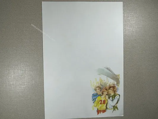 Papel de carta Menininhas - 1882