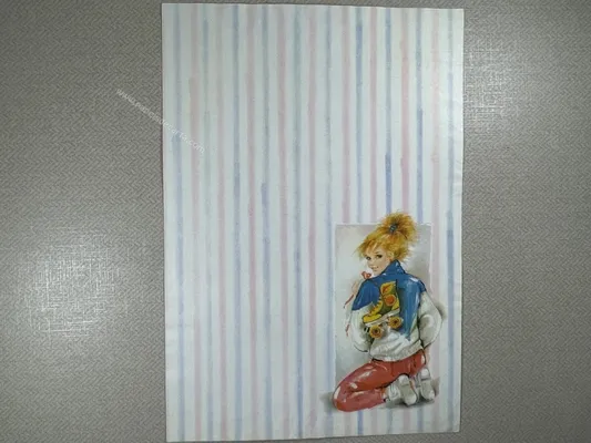 Papel de carta Menininhas - 1886