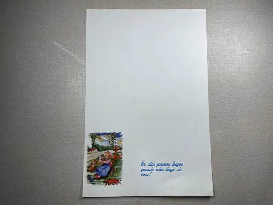 Papel de carta Menininhas - 1898