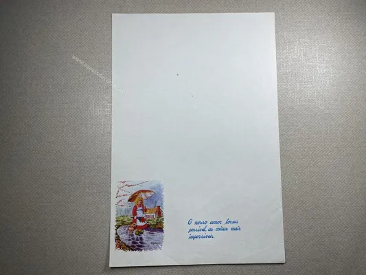 Papel de carta Menininhas - 1899