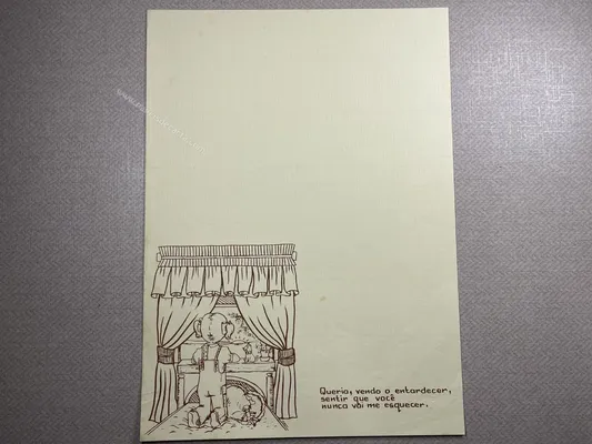 Papel de carta Menininhas - 1912