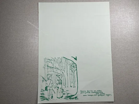 Papel de carta Menininhas - 1917