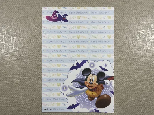 Papel de carta pequeno Disney Halloween 2005 - 02