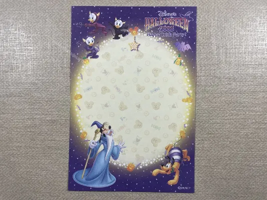 Papel de carta pequeno Disney Halloween 2005 - 17