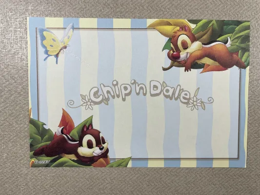 Papel de carta pequeno do Chip & Dale 06