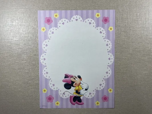 Papel de carta da Minnie - 06