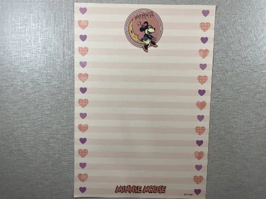 Papel de carta da Minnie - 08