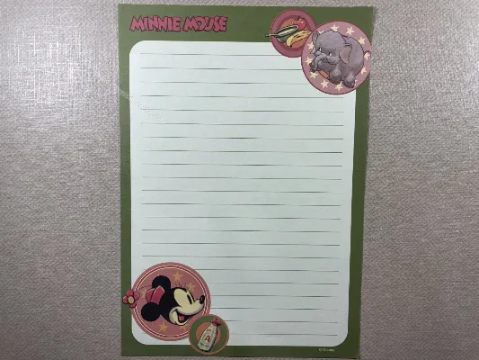 Papel de carta da Minnie - 09