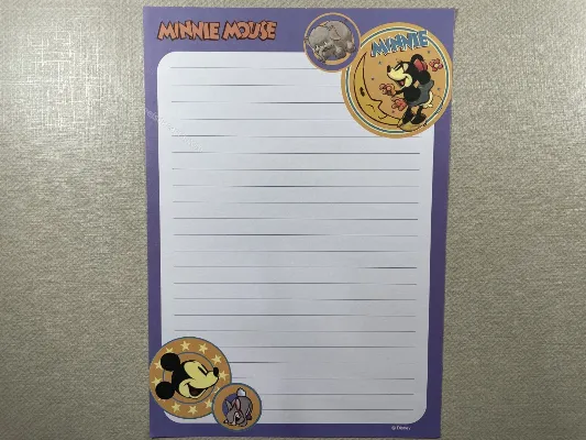 Papel de carta da Minnie - 12