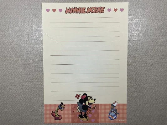 Papel de carta da Minnie - 13