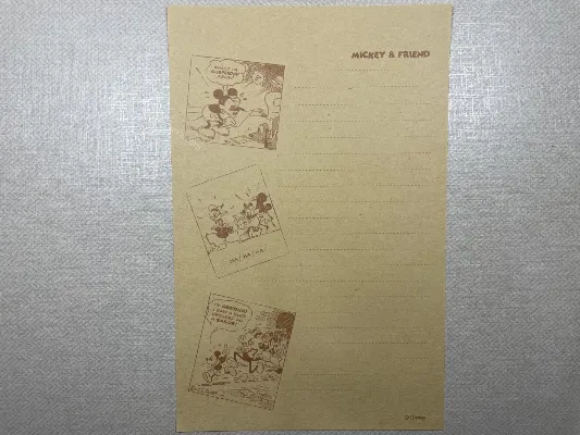 Papel de carta Mickey and Friends - 27