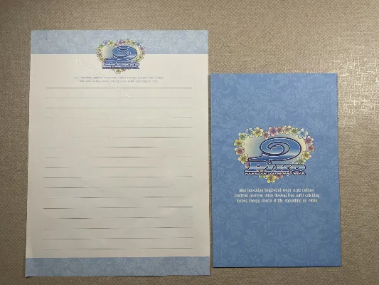 Conjunto de papel de carta importado - 93