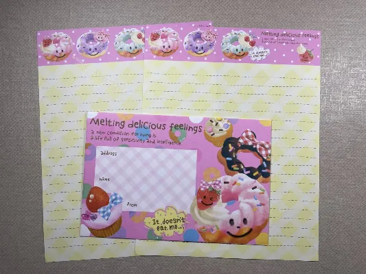 Conjunto de papel de carta importado - 96