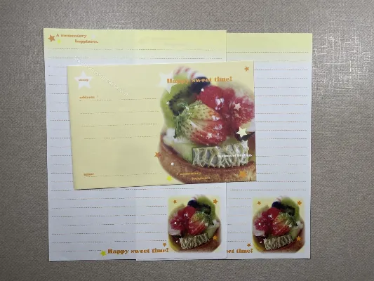 Conjunto de papel de carta importado - 99