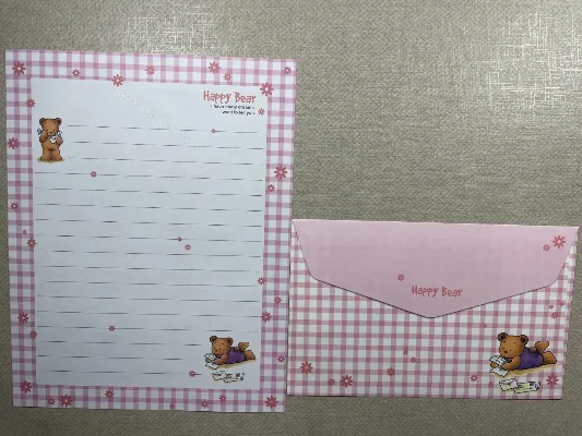 Conjunto de papel de carta importado - 108