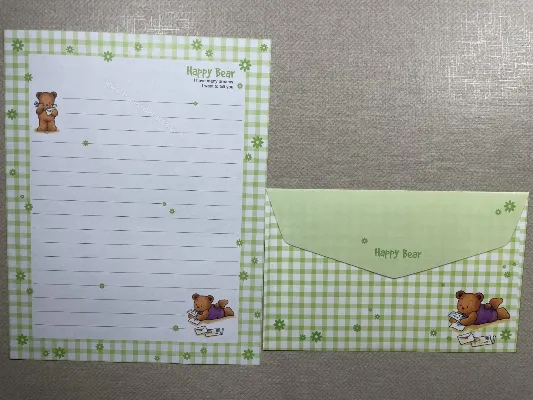Conjunto de papel de carta importado - 109