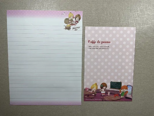 Conjunto de papel de carta importado - 115