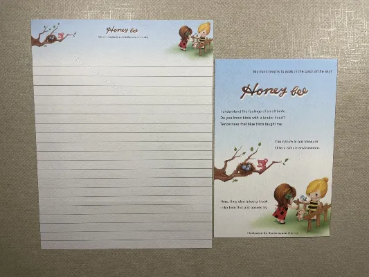 Conjunto de papel de carta importado - 118