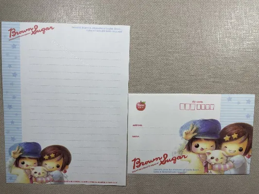 Conjunto de papel de carta importado - 130