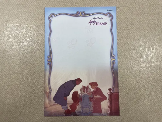 Papel de carta pequeno Lady and the Tramp - 04