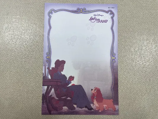 Papel de carta pequeno Lady and the Tramp - 05