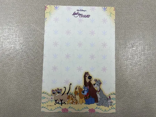 Papel de carta pequeno Lady and the Tramp - 10