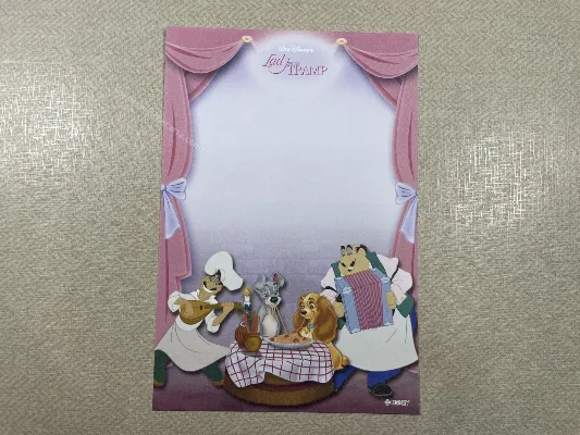 Papel de carta pequeno Lady and the Tramp - 11