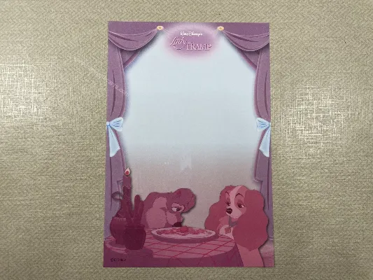 Papel de carta pequeno Lady and the Tramp - 13
