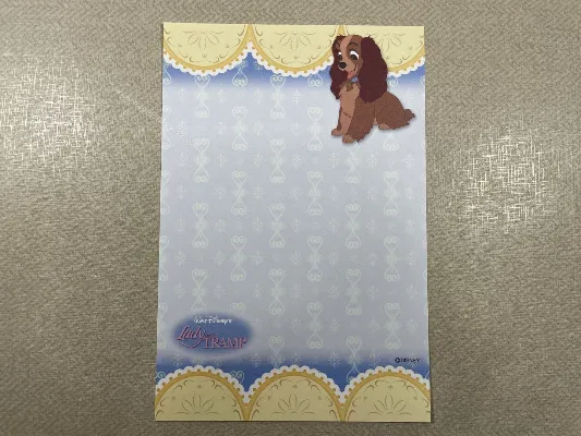 Papel de carta pequeno Lady and the Tramp - 14