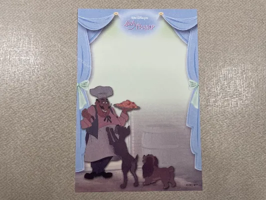 Papel de carta pequeno Lady and the Tramp - 15