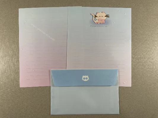 Conjunto de papel de carta importado - 136