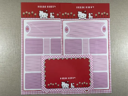 Papel de carta antigo da Hello Kitty 670