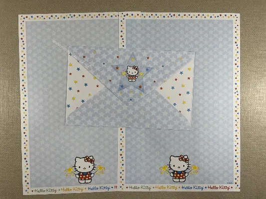 Papel de carta antigo da Hello Kitty 672