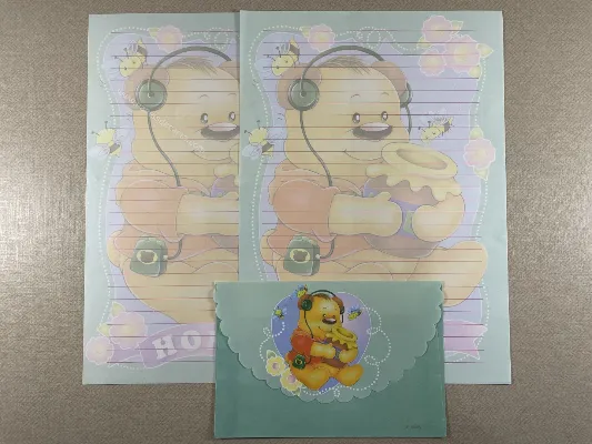 Conjunto de papel de carta antigo - 891