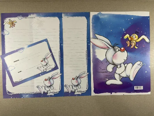 Conjunto de papel de carta antigo - 898